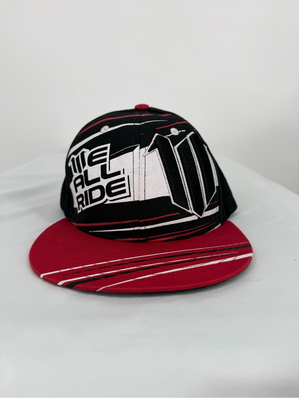We All Ride Red & Black Baseball Cap